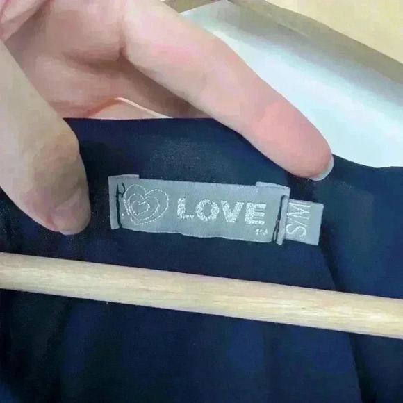 LOVE Womens Royal Blue Fit and Flare Holiday Party Dress Small Medium - Picture 2 of 15